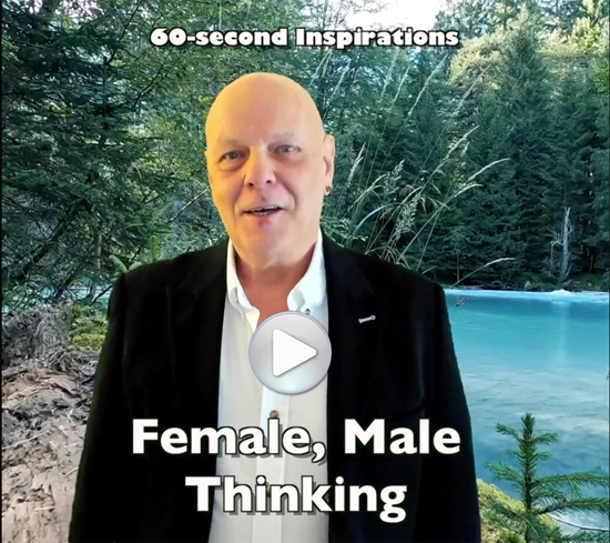 Female, Male Thinking Video