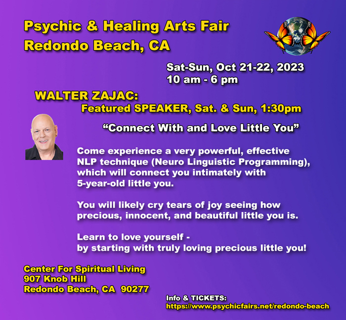 Psychic Fair Redondo Beach Oct 21-22 Talk